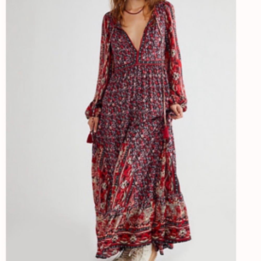 Free People NWOT Bohemian Maxi Dress - medium - Picture 1 of 8